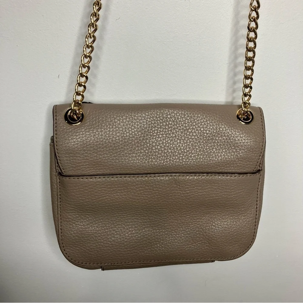 Michael Kors‎ Sloan pebbbled leather crossbody bag shoulder bag tan small - Picture 8 of 10